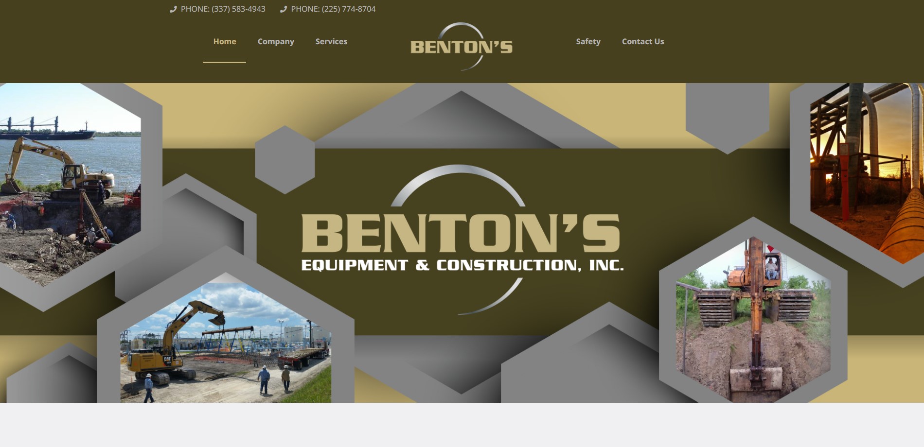 Benton's Equipment BENTON'S EQUIPMENT & CONSTRUCTION, INC.